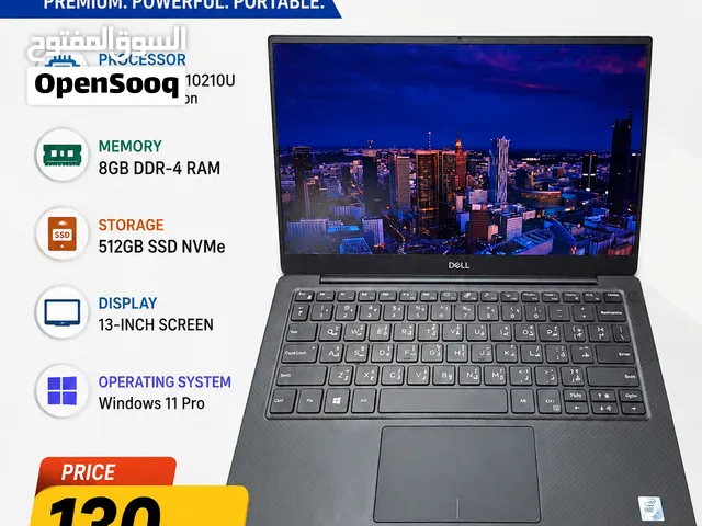 DELL XPS-13 7390 10th GENERATION CORE i5 8GB RAM 512GB SSD 13 INCH SCREEN WINDOWS 11PRO
