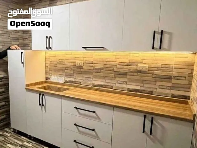 مطبخ  مودرن جديد خشب اتش بي ال  بسعر 12999 جنيه, مقاس 2.50 متر.