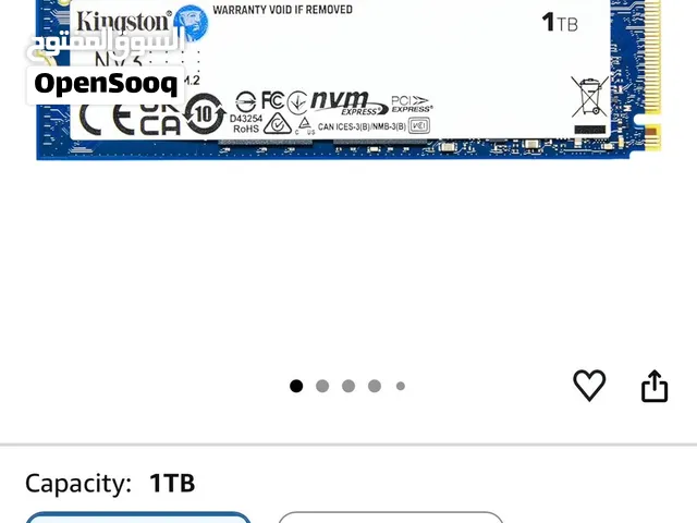 NEW KINGSTON FURRY 1 TB , M.2
