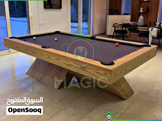 طاولة بلياردو مودرن Multi-Use (3×1) احترافية.. وفي ثواني تتحول لـ بينج بونج أو سفرة شيك.
