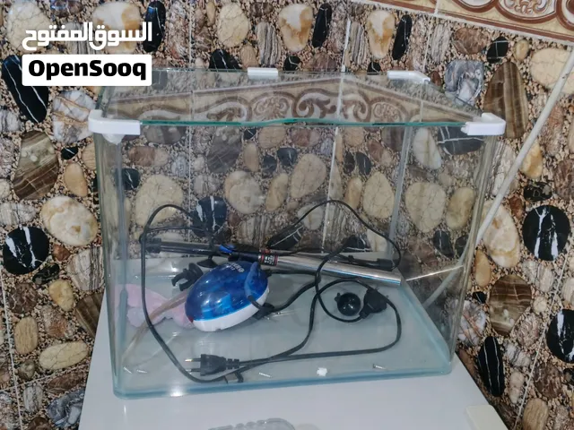 خوض سمك كامل ملحقاته  اضاه لد الوان جهاز اوكسجين  جهاز حرار الماء كامل مكمل