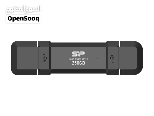 SSD محمول Silicon Power DS72، Portable SSD، USB-C 3.2 Gen 2 سعة 250GB
