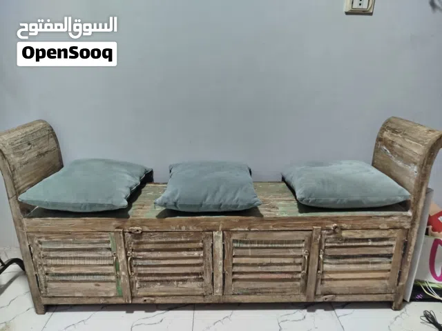 بنش وجزامة فنتيج (Vintage Bench & Shoe Rack) خشب طبيعي 100%