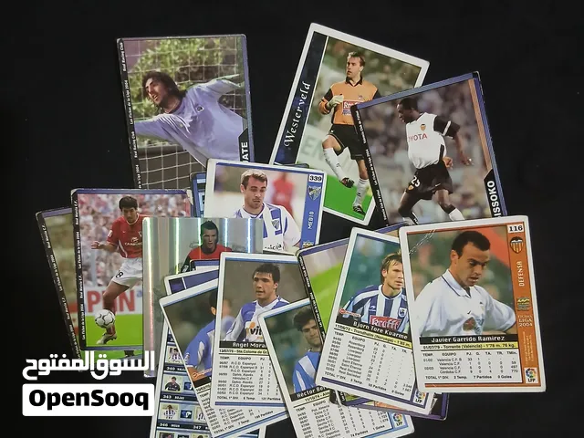 20 كرت مجموعة بطاقات وبوسترات كرة القدم الكلاسيكية (الدوري الإسباني La Liga 2004 - نادرة)