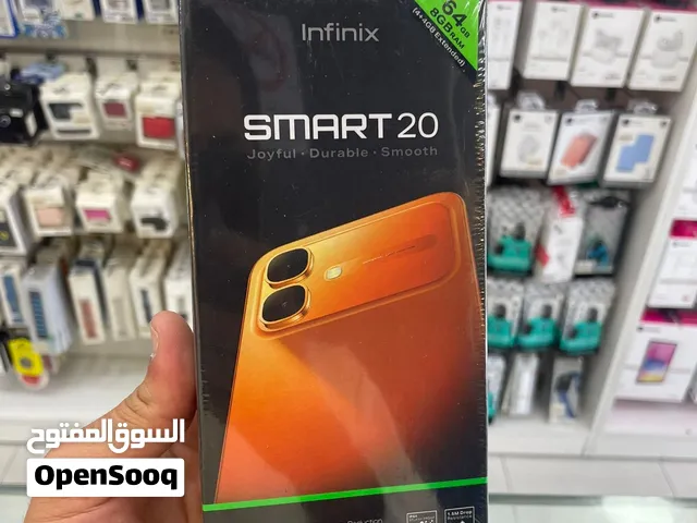 Infinix smart 20 4+4ram 64g جديد ومكفول لدى سنه من وكلاء انفنكس بالاردن