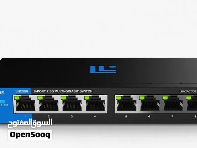LINKSYS -LN2308P 8‐Port 2.5G Multi‐Gig Unmanaged PoE+ Switch, 120W PoE Budget