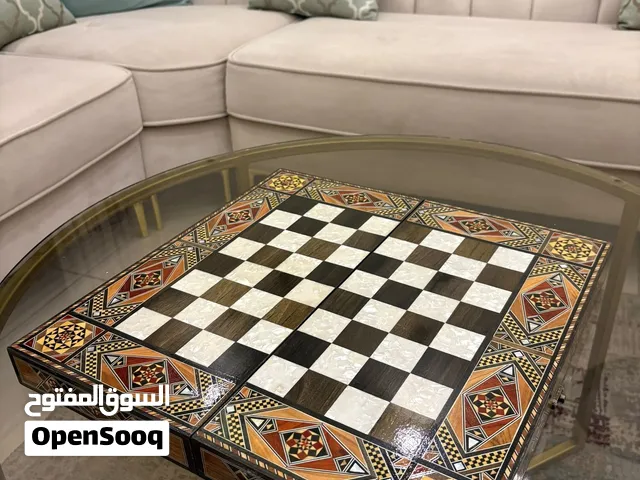 طاولة زهر وشطرنج دمشقية