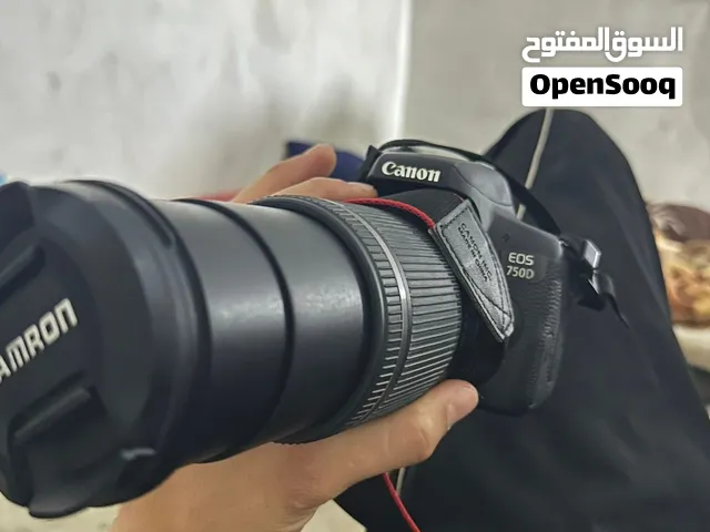 كاميرا كانون 750d عليها عدسه Tamron جديده مش مستعمله سعر حرق 1500