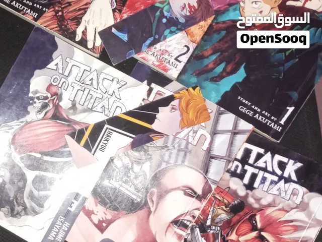 للبيع: 6 مجلدات مانجا أصلية بالإنجليزي