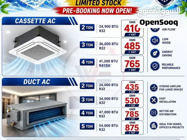 New Arrivals of Gree cassette and Duct Acs