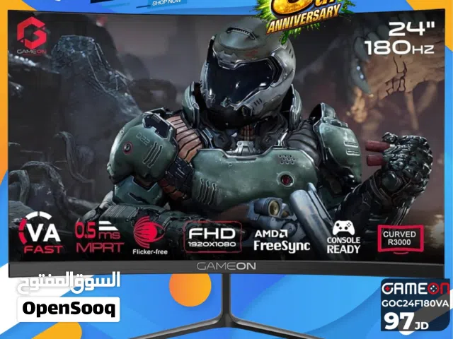 شاشة جيم اون Monitor GameOn 24inch FHD 180Hz بافضل الاسعار