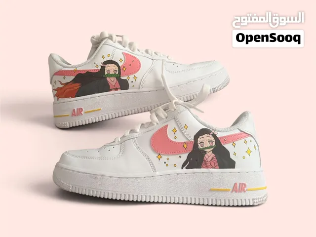 Custom Hand-Painted Anime Sneakers (Nike Air Force 1) – Nezuko Edition  Worn Once, Mint Condition