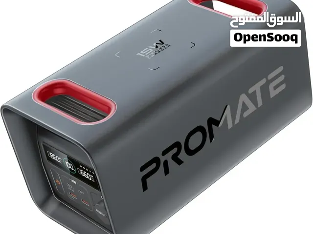 PROMATE PowerTank-600 Portable Power Station 600W – 161000mAh LiFePO4 Battery with Wireless Charging