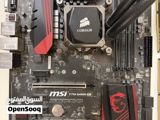 MSI Z170A Motherboard + intel i5 6600k + Corsair Microprocessor Cooler