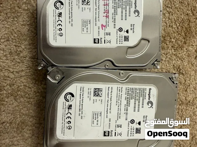 هاردسكات كاميرات 500قيقا شبه جديدة  توجد لدينا كمية ممتاز