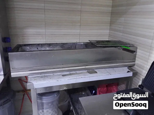 منقل شوي صناعي طول 120سم و عرض 40 سم  ستانلس ستيل غير قابل للصدأ مع طاحنة بهارات صناعية