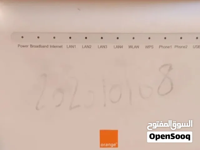 راوتر اورنج ADSL استخدام بسيط معه شاحن ووصلاته وكرتونته