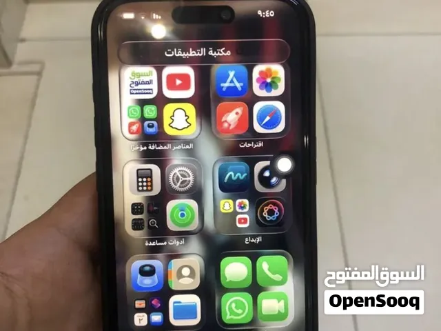 ايفون 15 pro اسود 230 قابل بشي بسيط