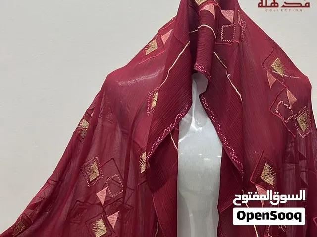 شيلة شيفون تطريز وفصوص كامل الشيلة