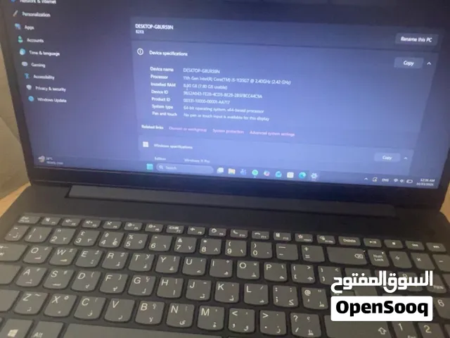 لابتوب Lenovo ايسر/V15 بحالة ممتازة جداً (استخدام 6 أشهر فقط) مع المعالج القوي i5