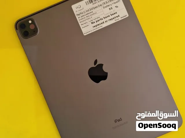 ايباد برو 11 إنش (الجيل الثاني) – سعة 1 تيرا – رمادي بطارية 88% مستعمل كالجديد