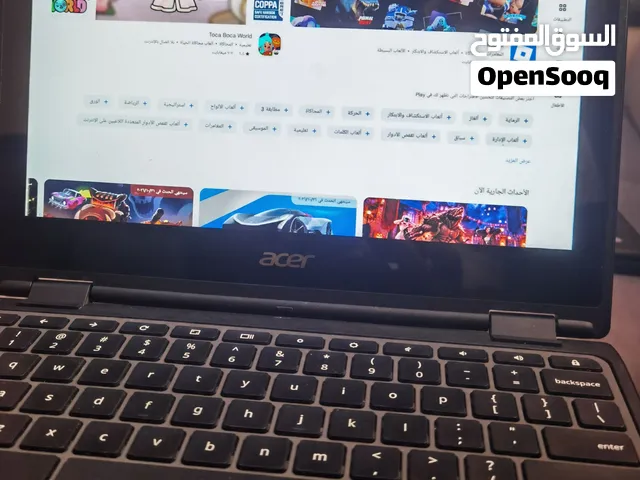 لا توب كروم بوك مستعمل بحاله ممتازه بدون خدوش ولا عيوب داخليه ولا يعمل بنظام الاندرويد