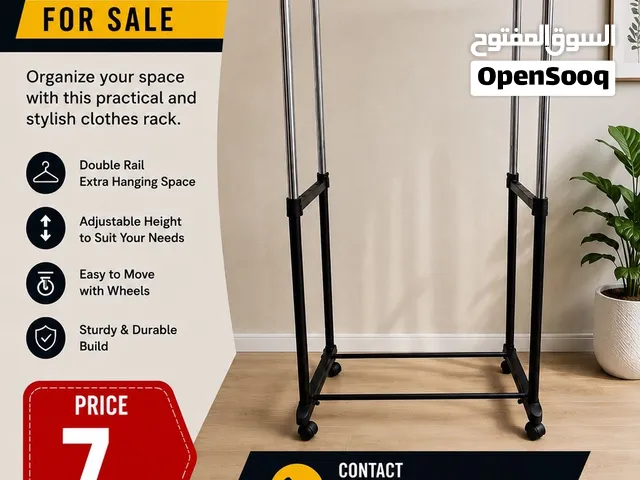 double-rail clothes rack