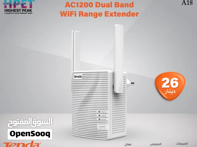 ودّع ضعف الإشارة! مكرر واي فاي Tenda A18 – ثنائي النطاق AC1200  أداء مذهل لتقوية WiFi  تغطية أوسع