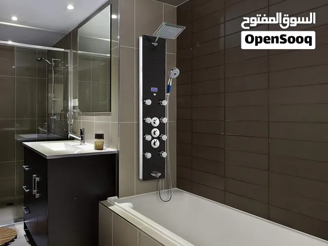 لوحة دش هيدرومساج (شاور بانيل) زجاج مقوي وارد امريكا جديدة