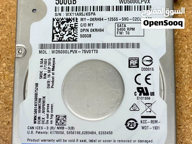 Western Digital Disk Drive 500GB