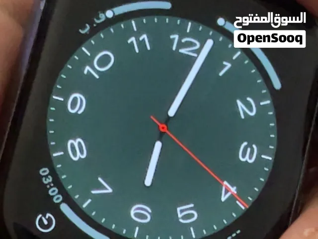 ساعة ابل واتش الجيل الرابع مقاس 44 بحالة جيدة بطارية يوم كامل ساعة مافيها اي مشاكل