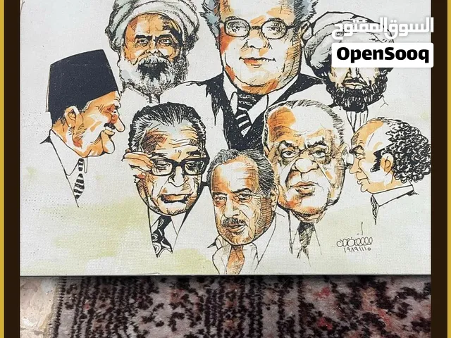 لوحتين رسم قديم المهتم بلتفاصيل يتواصل خاص