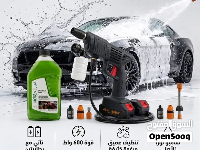 مضخة غسيل سيارات لاسلكية بقوة 48Vو600W مع بطاريتين بضمان عام