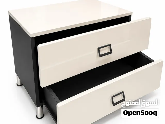 Modern 2-Drawer Nightstand / Side Table  طاولة جانبية