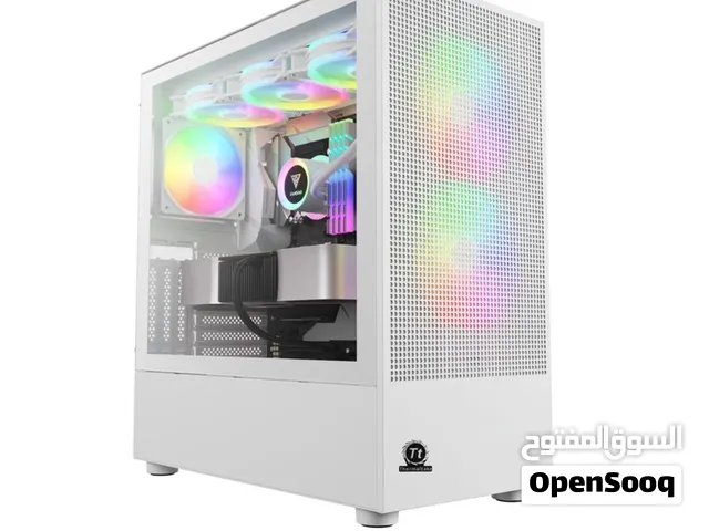 كيس ثيرمال تيك جيمنج اصلي للتجميعات مع 4 مراوح ار جي بي ملون - THERMALTAKE 4X ARGB FANS GAMING CASE