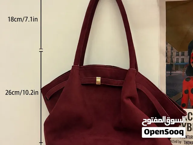 Large Burgundy Tote Bag