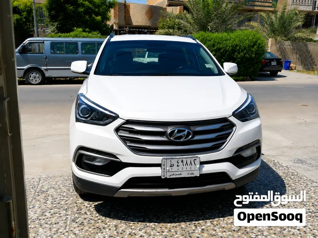 هيونداي سنتافي2400  كلين بدون صبغ امريكي 2017 ابيض