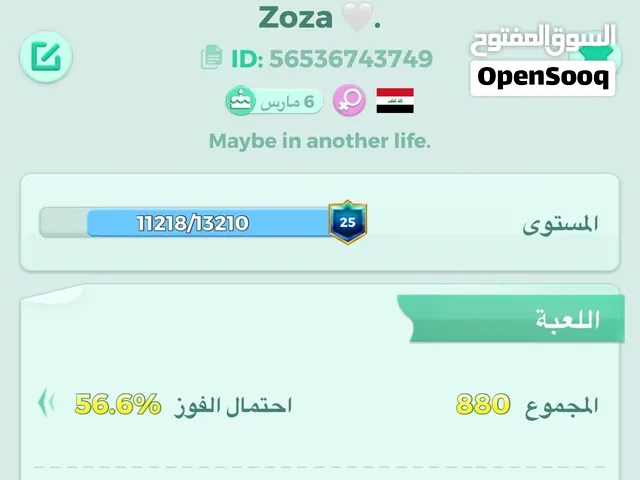حساب لودو مستوى 25 رخيص 10 اسيا