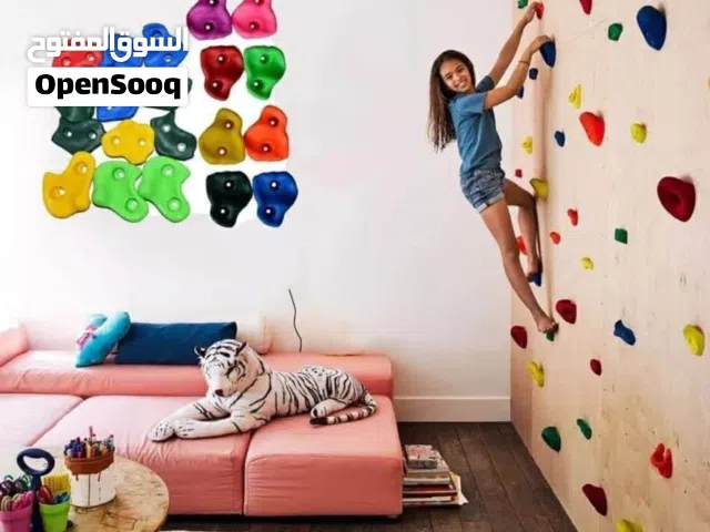 حيط تسلق مع 30 حجر تسلق تفصيل