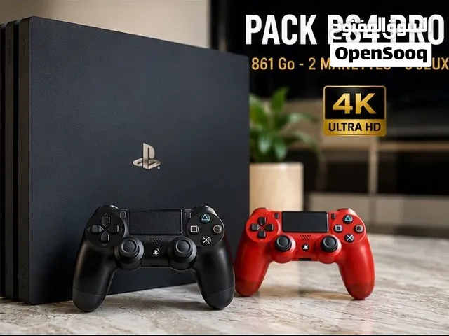 PS4 Pro 861 Go + 2 Manettes + 5 Jeux  Très bon état