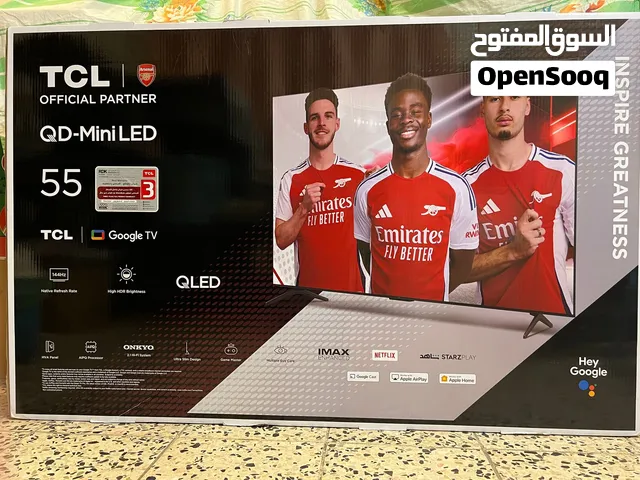 شاشة سمارت TCL احدث اصدارحجم55 144 هرتز