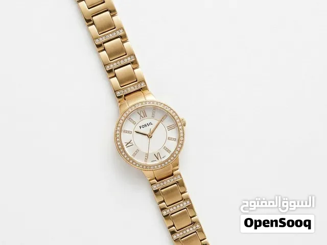 ساعة الماركه فوسيل (Fossil) نسائية للبيع - موديل Virginia أصلية 100%