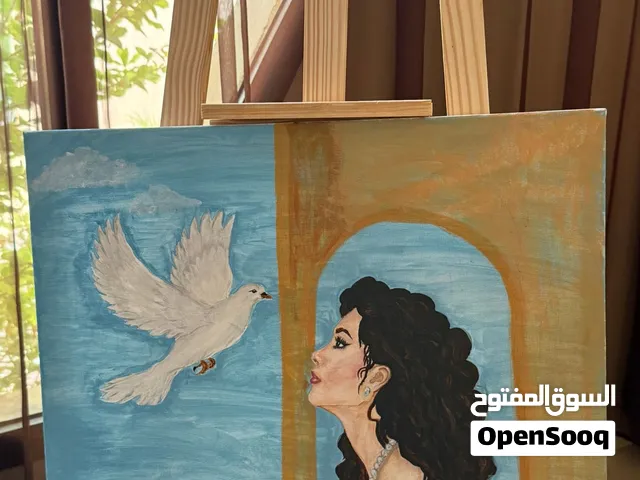 لوحه رسم الوان اكريلك