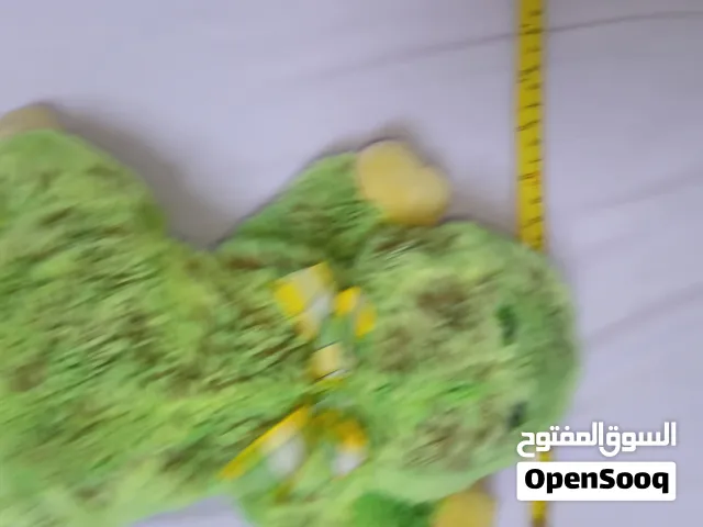 ضفدع أخضر محشوة دمية ناعمة لعبة أقدام صفراء شريط لطيف للجمع