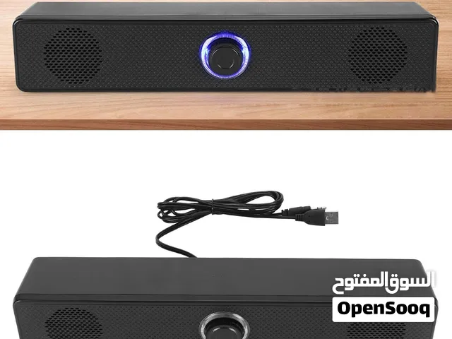 سماعة مكتبية سلكية E-1002 / E-350T (Desktop Speaker)، تعمل بالطاقة عبر منفذ USB مع كيبل صوت AUX.