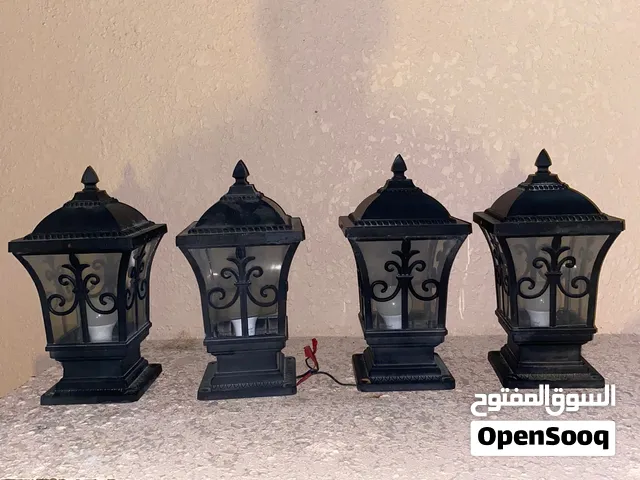 اضاء المنيوم وزجاج 4 حبات