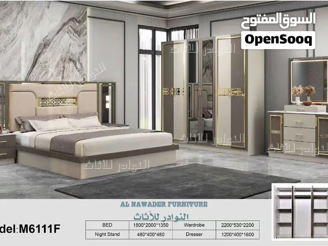 BEDROOM SET 7 PICES WITH MATTRESS WITH FITTING INCLUDING/غرف نوم مل سباع قطع مع دوشج مع ترکیب مجاني