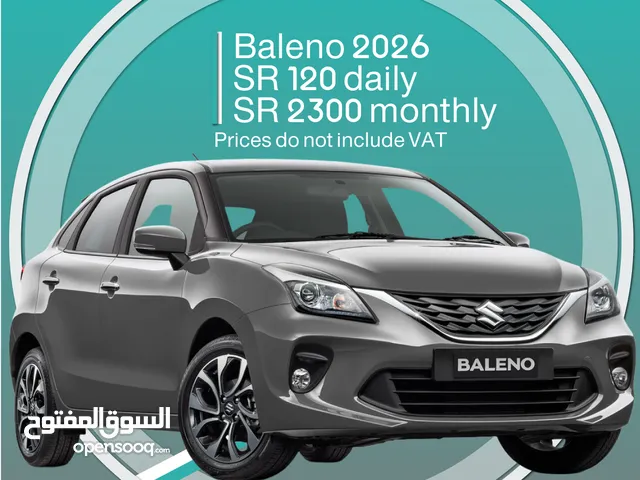 Suzuki Baleno 2026 for rent in Dammam - Free delivery for monthly rental