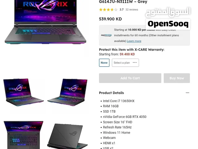 asus rog strix مثل الجديد
