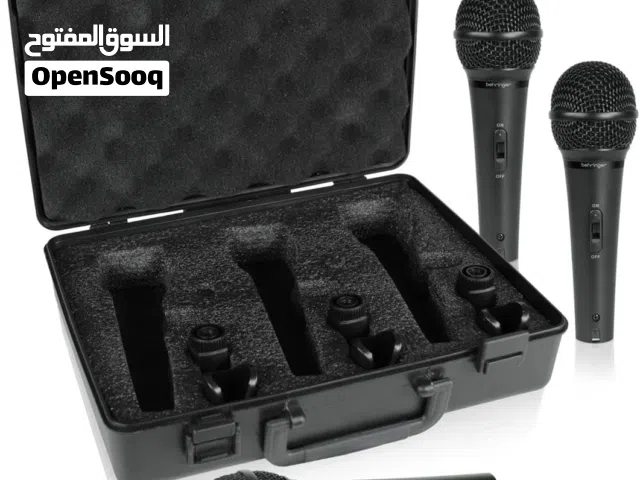 طقم ميكرفونات Behringer Ultravoice  Dynamic Cardioid Vocal and Instrument Microphones, Set of 3